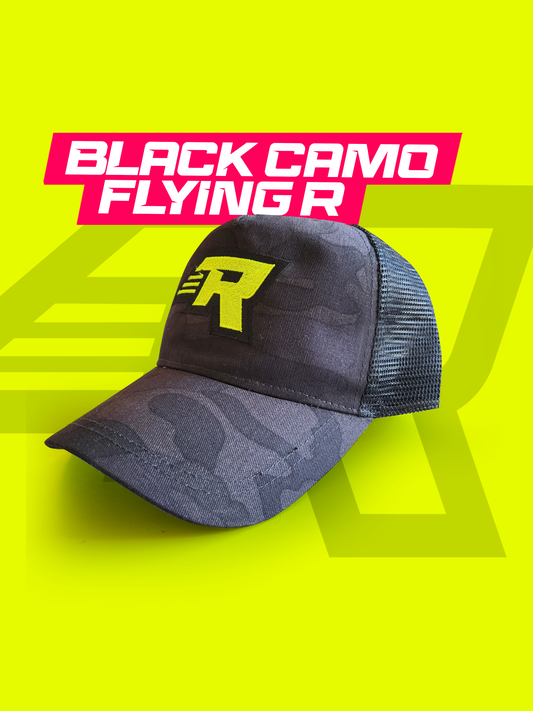 CAMO FLYING R TRUCKER CAP
