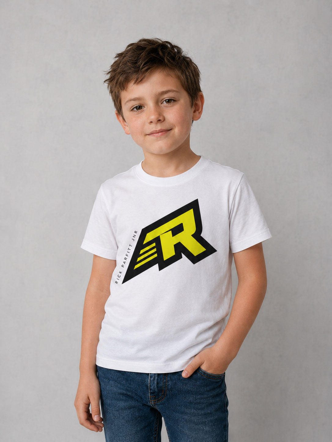 KIDS FLYING R WHITE T Shirt