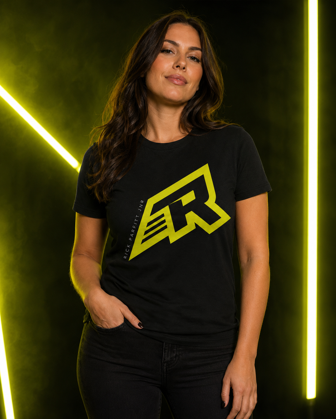 FLYING R UNISEX BLACK T-SHIRT
