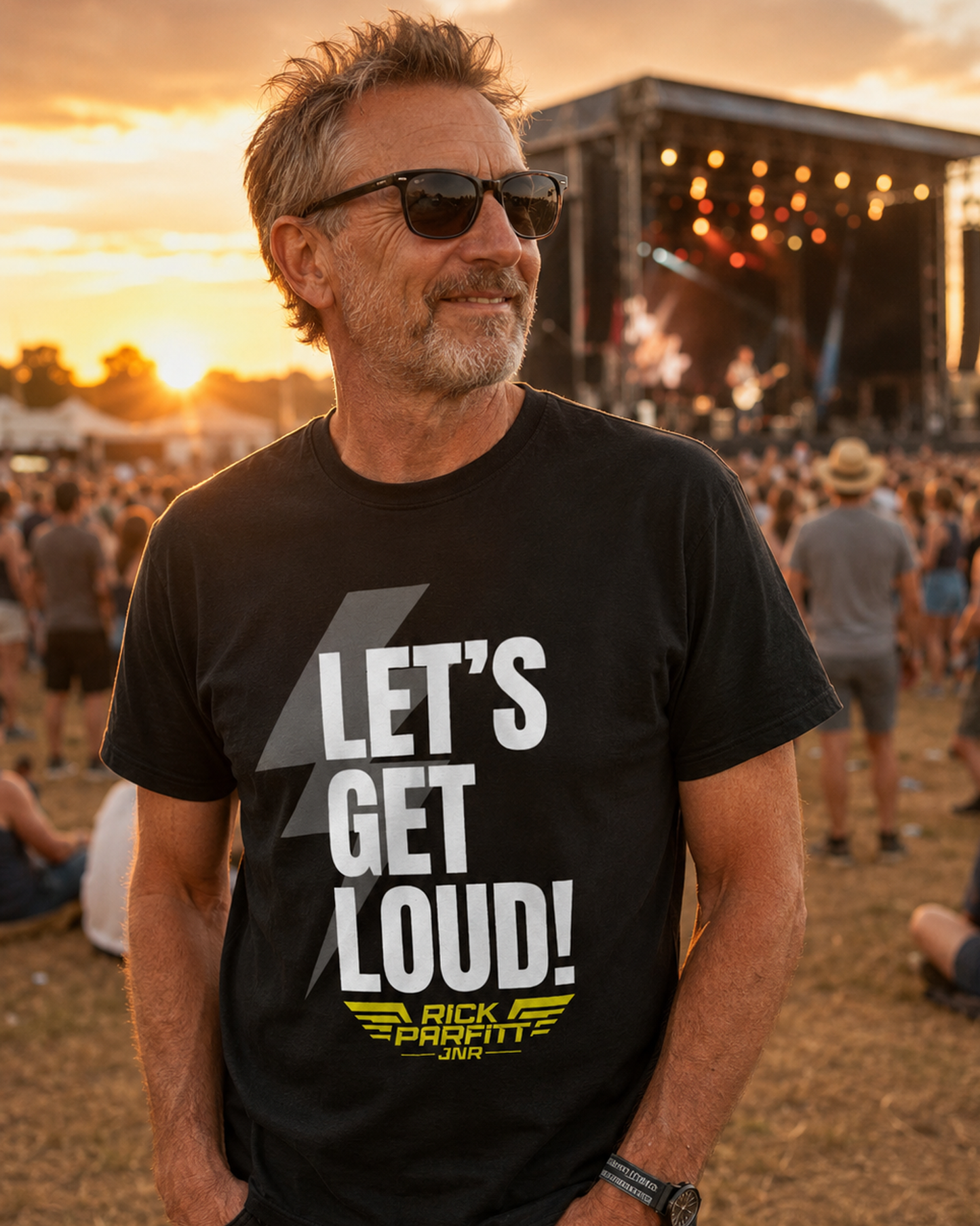 RPJ LET'S GET LOUD Black T Shirt