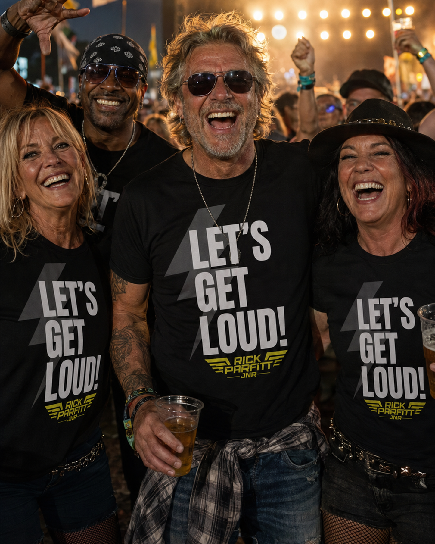 RPJ LET'S GET LOUD Black T Shirt