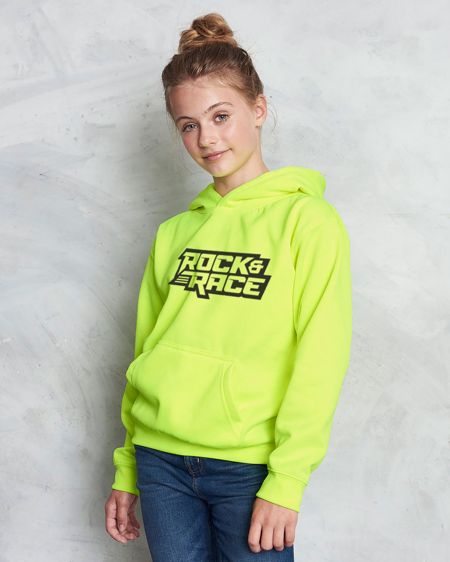 Kids Rock & Race Neon Hoodie