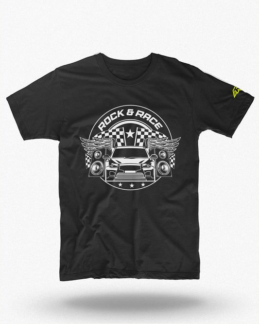 Black 'RACER' T-Shirt